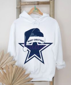 2023 Dallas Cowboys Merry Christmas Santa Hat Logo T shirt