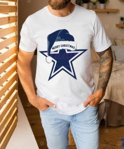 2023 Dallas Cowboys Merry Christmas Santa Hat Logo T shirt