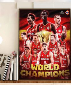 2023 FIBA Basketball World Cup World Champions Are The Germany Home Decor Poster Canvas