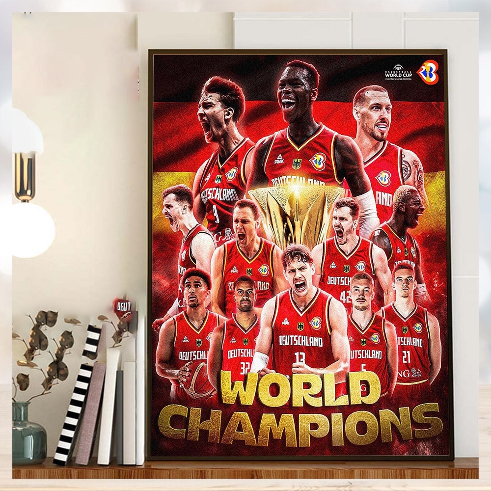 2023 FIBA Basketball World Cup World Champions Are The Germany Home Decor Poster Canvas 2023 FIBA Basketball World Cup World Champions Are The Germany Home Decor Poster Canvas