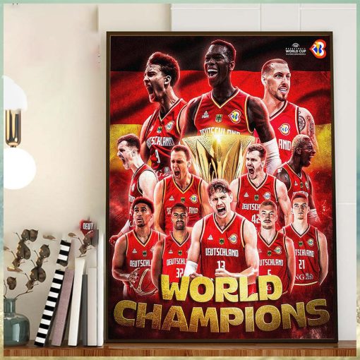 2023 FIBA Basketball World Cup World Champions Are The Germany Home Decor Poster Canvas