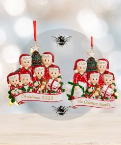 2023 Family Ornament With Names Custom Family Christmas Gift Personalized Name Engraved Ornament 2023 Personalized Xmas Gift Christmas Décor