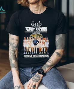 2023 God Family Second First Then Purdue Mens Basketball Team T Shirt