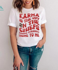 2023 Lyrics By Taylor Karma Is The Guy on the Chiefs Shirt