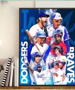 2023 MLB Kickoff For Los Angeles Dodgers Vs Atlanta Braves Home Decor Poster Canvas