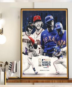 2023 MLB The World Series Is Set Arizona Diamondbacks vs Texas Rangers Home Decor Poster Canvas