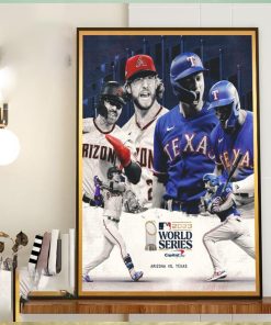 2023 MLB The World Series Is Set Arizona Diamondbacks vs Texas Rangers Home Decor Poster Canvas