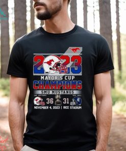 2023 Mayor’s Cup Champions SMU Mustangs 36 – 31 Rice Owls November 4, 2023 Rice Stadium T Shirt