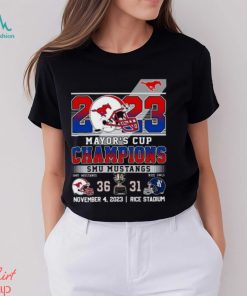 2023 Mayor’s Cup Champions SMU Mustangs 36 – 31 Rice Owls November 4, 2023 Rice Stadium T Shirt