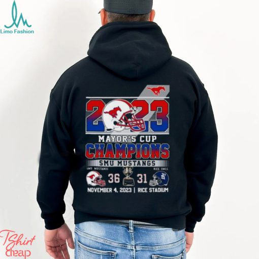 2023 Mayor’s Cup Champions SMU Mustangs 36 – 31 Rice Owls November 4, 2023 Rice Stadium T Shirt