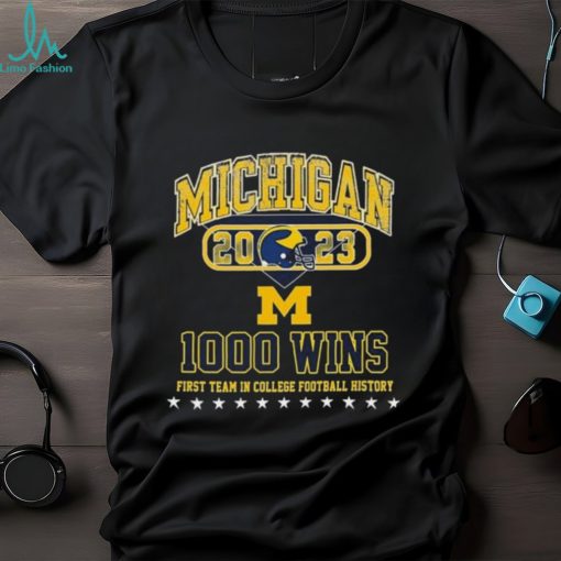 2023 Michigan 1000 Wins First Team In College Football History Shirt