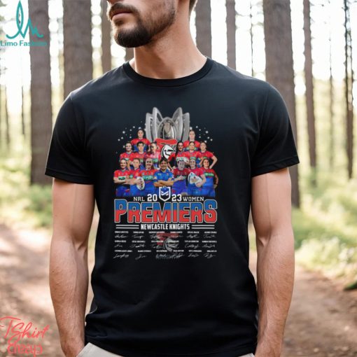 2023 NRL Women Premiers Newcastle Knights Team Signatures Shirt