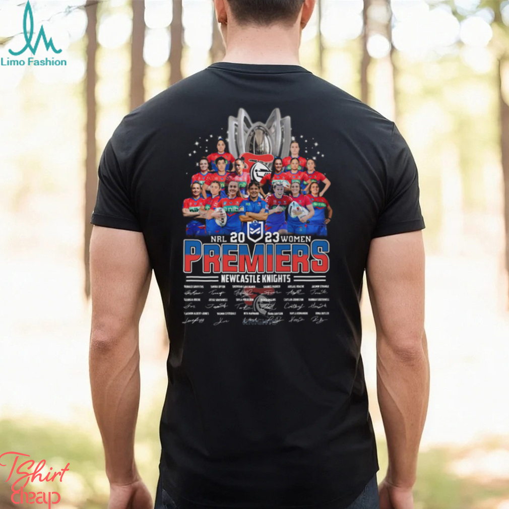 2023 NRL Women Premiers Newcastle Knights Team Signatures Shirt 2023 NRL Women Premiers Newcastle Knights Team Signatures Shirt