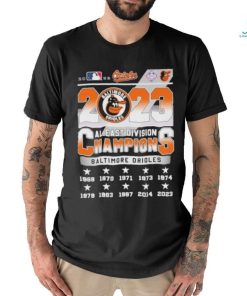 2023 Orioles al east division champions baltimore orioles shirt