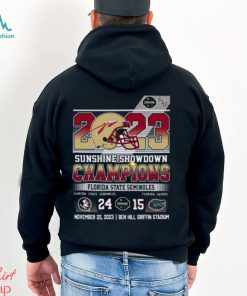 2023 Sunshine Showdown Champions Florida State Seminoles 24 – 15 Florida Gators November 25, 2023 Ben Hill Griffin Stadium T Shirt, hoodie, sweater, long sleeve and tank top 2023 Sunshine Showdown Champions Florida State Seminoles 24 – 15 Florida Gators November 25, 2023 Ben Hill Griffin Stadium T Shirt