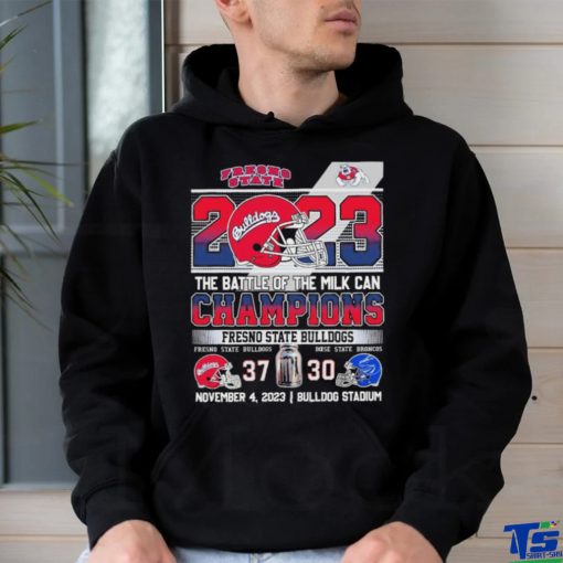 2023 The Battle Of The Milk Can Champions Fresno State Bulldogs 37 20 Boise State Shirt