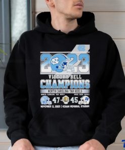 2023 Victory Bell Champions North Carolina Tar Heels 47 – 45 Duke Blue Devils November 11, 2023 Kenan Memorial Stadium shirt