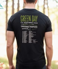 2024 Green Day The Saviors Tour Dates 2 Sides Shirt