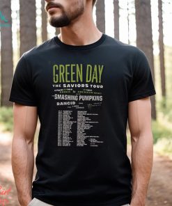 2024 Green Day The Saviors Tour Dates 2 Sides Shirt