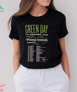 2024 Green Day The Saviors Tour Dates 2 Sides Shirt