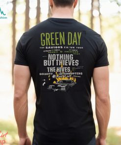 2024 Green Day The Saviors Tour Dates 2 Sides T Shirt