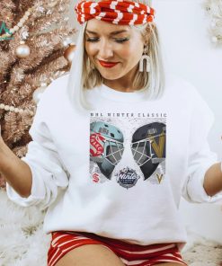 2024 NHL Winter Classic Seattle Kraken vs. Vegas Golden Knights ice hockey helmet logo shirt