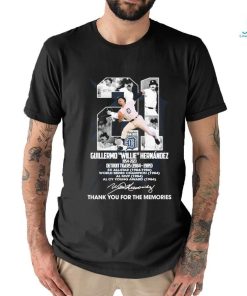 21 Detroit Tigers Willie Hernandez 1954 2023 Thank You For The Memories Signature Shirt