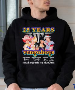 25 Years 1997 2022 Vengaboys Signature Thank You For The Memories t shirt