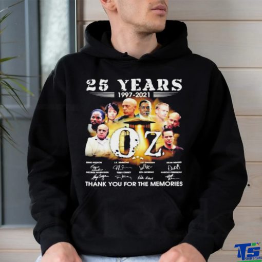 25 years 1997 2021 OZ band Signatures Thank You For The Memories Shirt t shirt
