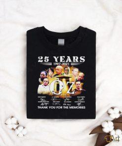 25 years 1997 2021 OZ band Signatures Thank You For The Memories Shirt t shirt