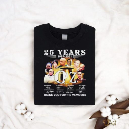25 years 1997 2021 OZ band Signatures Thank You For The Memories Shirt t shirt