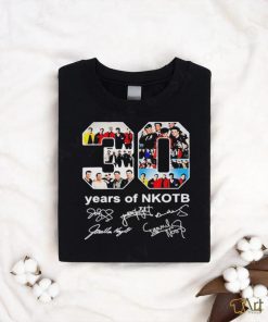30 years of NKOTB new kids on the block signatures t shirt