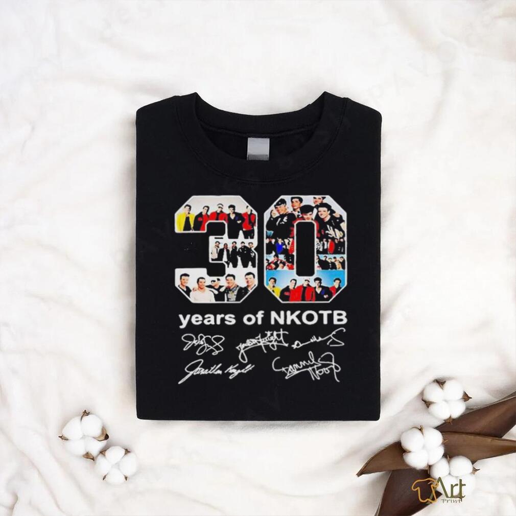 30 years of NKOTB new kids on the block signatures t shirt 30 years of NKOTB new kids on the block signatures t shirt