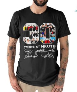 30 years of NKOTB new kids on the block signatures t shirt