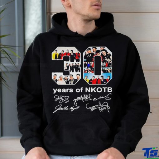 30 years of NKOTB new kids on the block signatures t shirt