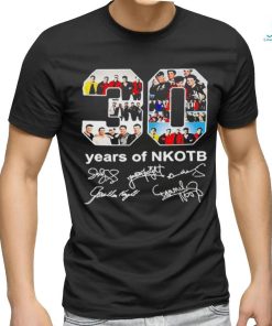 30 years of NKOTB new kids on the block signatures t shirt