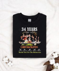 34 Years 1989 – 2023 National Lampoon’s Christmas Vacation Thank You For The Memories Signatures T Shirt