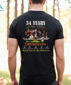 34 Years 1989 – 2023 National Lampoon’s Christmas Vacation Thank You For The Memories T Shirt, hoodie, sweater, long sleeve and tank top 34 Years 1989 – 2023 National Lampoon’s Christmas Vacation Thank You For The Memories T Shirt