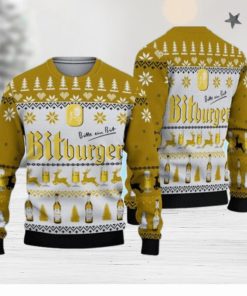 3D Bitburger Beer Ugly Sweater Christmas