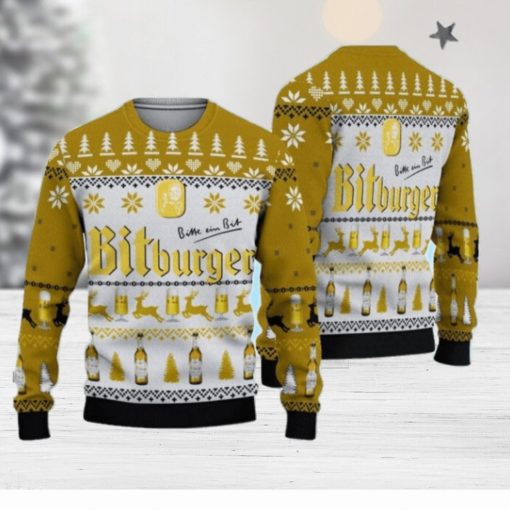 3D Bitburger Beer Ugly Sweater Christmas