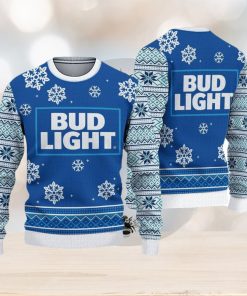 3D Bud Light Classic Ugly Christmas Sweater