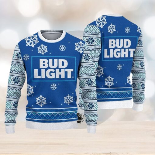 3D Bud Light Classic Ugly Christmas Sweater