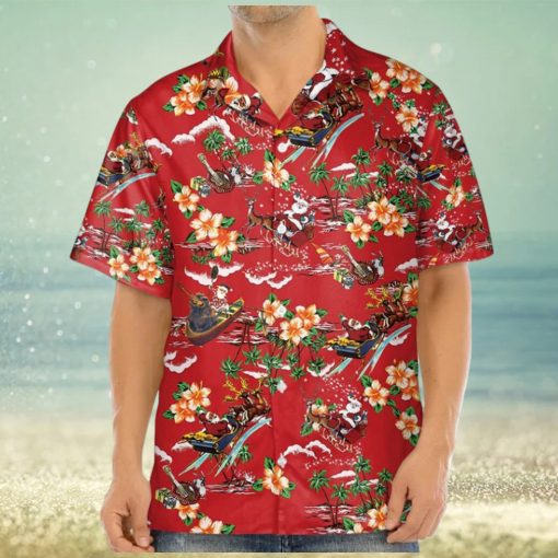 3D Christmas Santa Hawaii Shirt