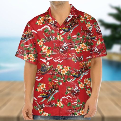 3D Christmas Santa Hawaii Shirt