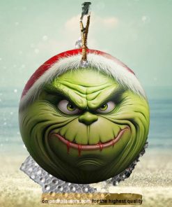 3D Grinchmas Smile Ornament, Grinch Christmas Tree Decorations 2023