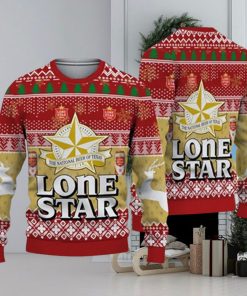 3D Lone Star Ugly Sweater Beer Drinking Christmas