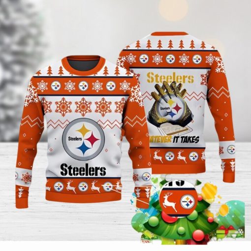 3D Print Pittsburgh Steelers Sweater NFL Ugly Christmas Sweater Style Gift For Men And Women