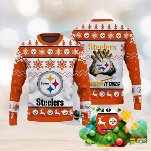 3D Print Pittsburgh Steelers Sweater NFL Ugly Christmas Sweater Style Gift For Men And Women