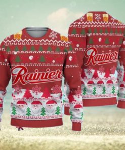 3D Rainier Ugly Sweater Beer Drinking Christmas