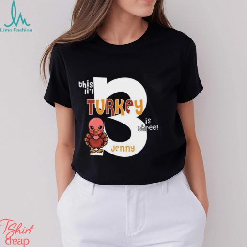 3Rd Birthday Thanksgiving Shirt Third Turkey Tee Any Age Fall Party T Shirt